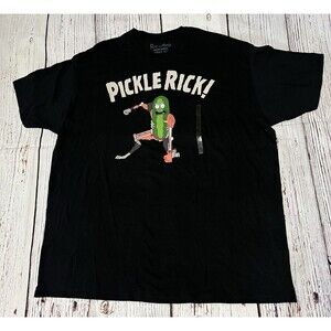Ripple Junction Ricky & Morty Pickle Rick Graphic T-Shirt Unisex Size 2X